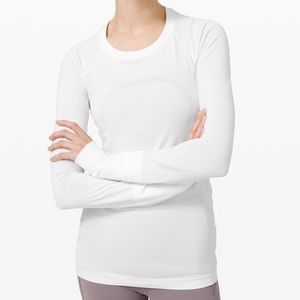 white lo sleeve lulu top